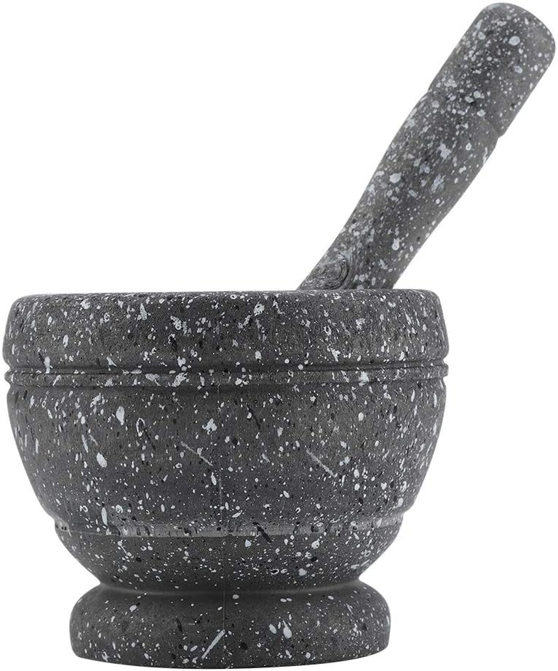 Mortar and Pestle Set, Grinder Bowls, Manual Garlic Grinder, Mortar Pestle Set, Grinding Bowl Kitchen Tool for Spices, Seasonings, Pastes, Pestos image number 2
