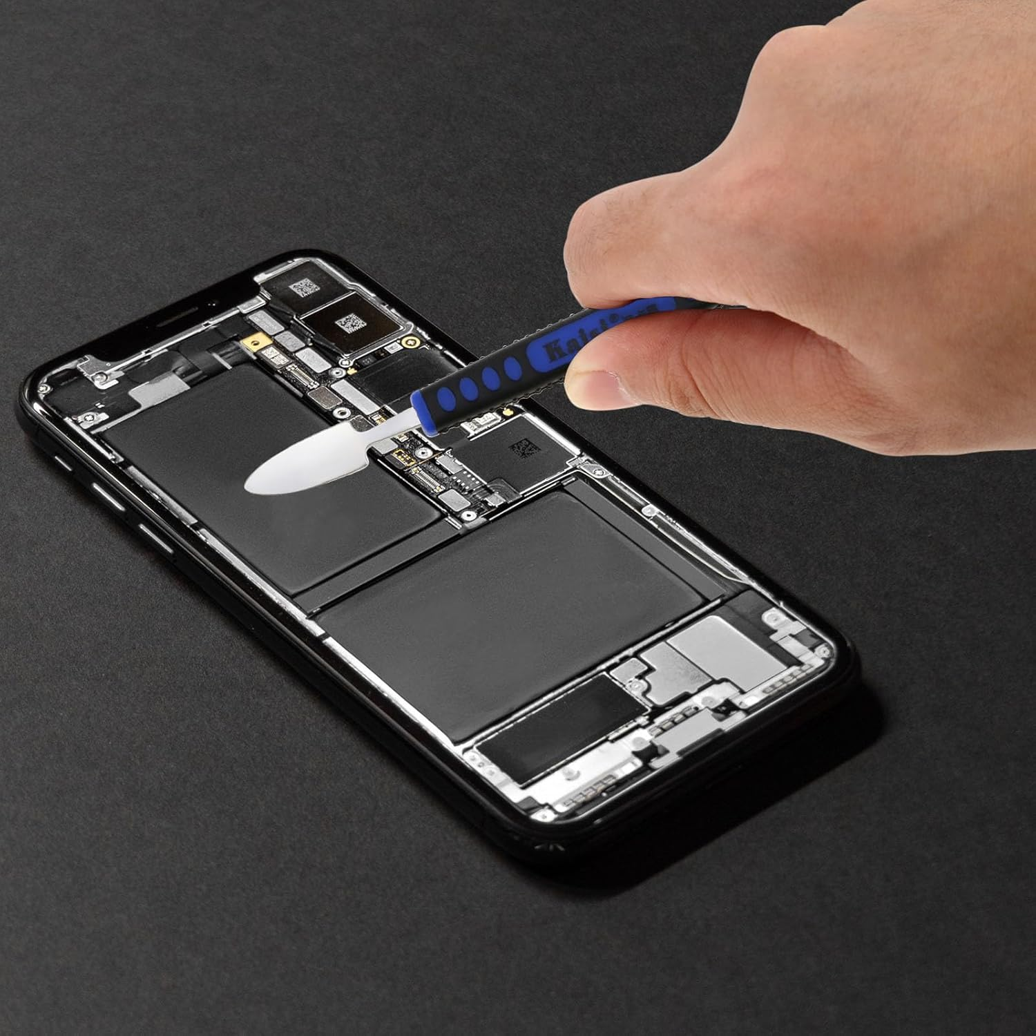 Origlam 【The Best Deal】 6Pcs Dual Ends Metal Spudger Set, Professional Pry Opening Spudger, Prying Opening Repair Tool Kit for Iphone Ipad Ipod Mobile Phone Tablet Laptop Mp3 Watch