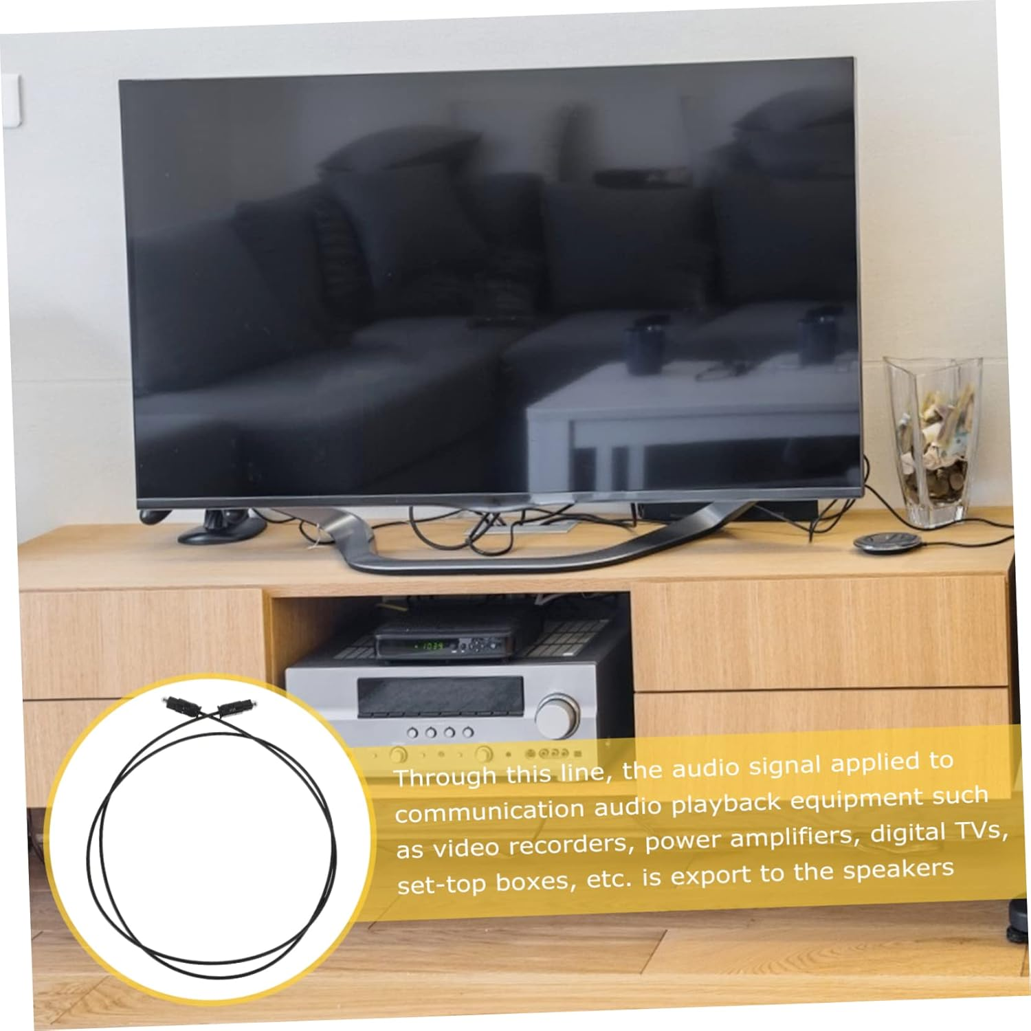 6Pcs Digital Audio Optical Cable for Home Theater and Amplifier Transmits Audio for Surround image number 2