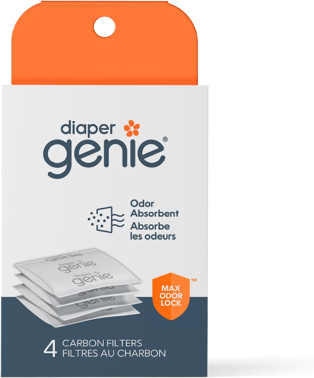Diaper Genie Carbon Filter (4-Pack) | Diaper Pail Odor Eliminator & Deodorizer | Compatible with the Diaper Genie Complete and Expressions Pail image number 3