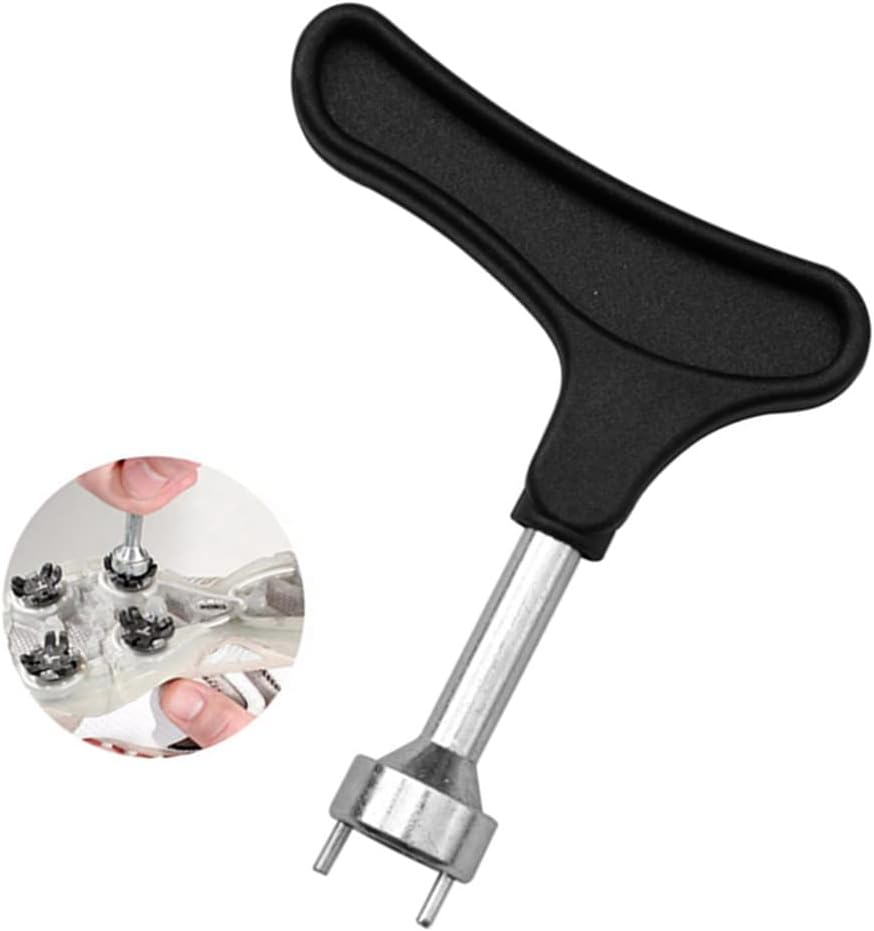 Golf Shoes Spike,20Pcs Golf Shoe Spikes Studs Replacements Tooth Stinger Screw Cleats,Golf Shoe Spikes Replacements,With 1 Piece Golf Spikes Key,Universal Non-Slip Golf Shoes (Grey) image number 3