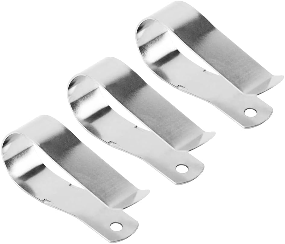 Garage Door Opener Remote Visor Clip Replacement for Liftmaster Chamberlain Sears Craftsman Garage Door Remote Opener Visor Clip 29B137, Stainless Steel, 3 Pack