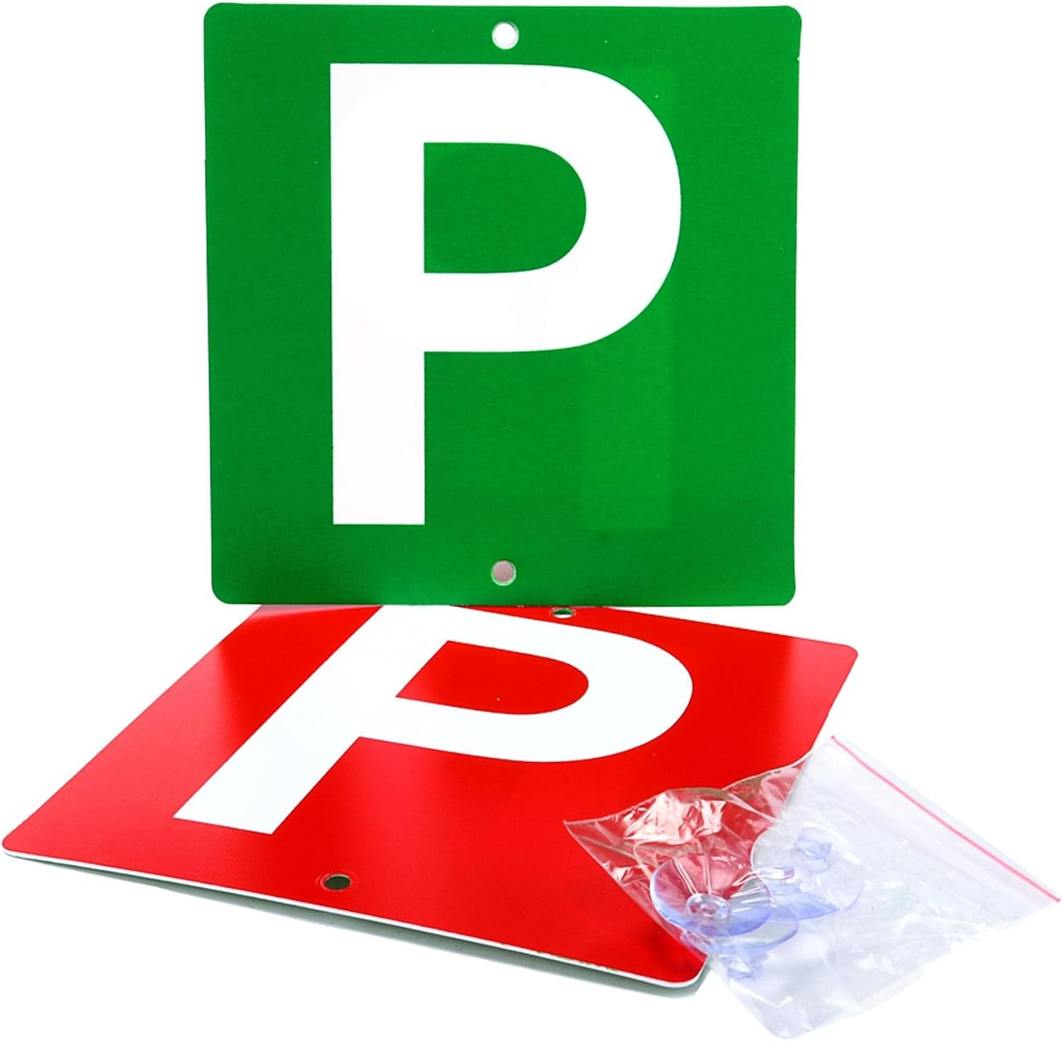 Handy Automotive VIC and WA Reversible P Plate, Red/Green (Pack of 2)