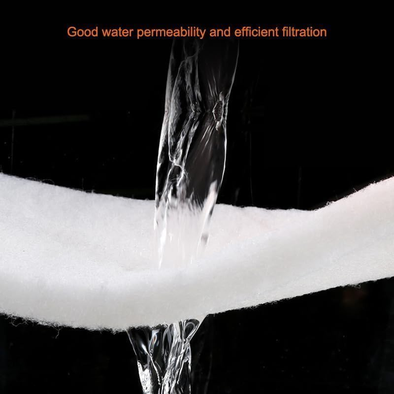 Aquarium Filter Sponge Pad Aquarium Filter Media Biochemical Filter Cotton Foam Thicken Sponge Roll, Fish Tank Filter Pad Cut to Fit Most Fish Tank Water Cleaning Supplies image number 4