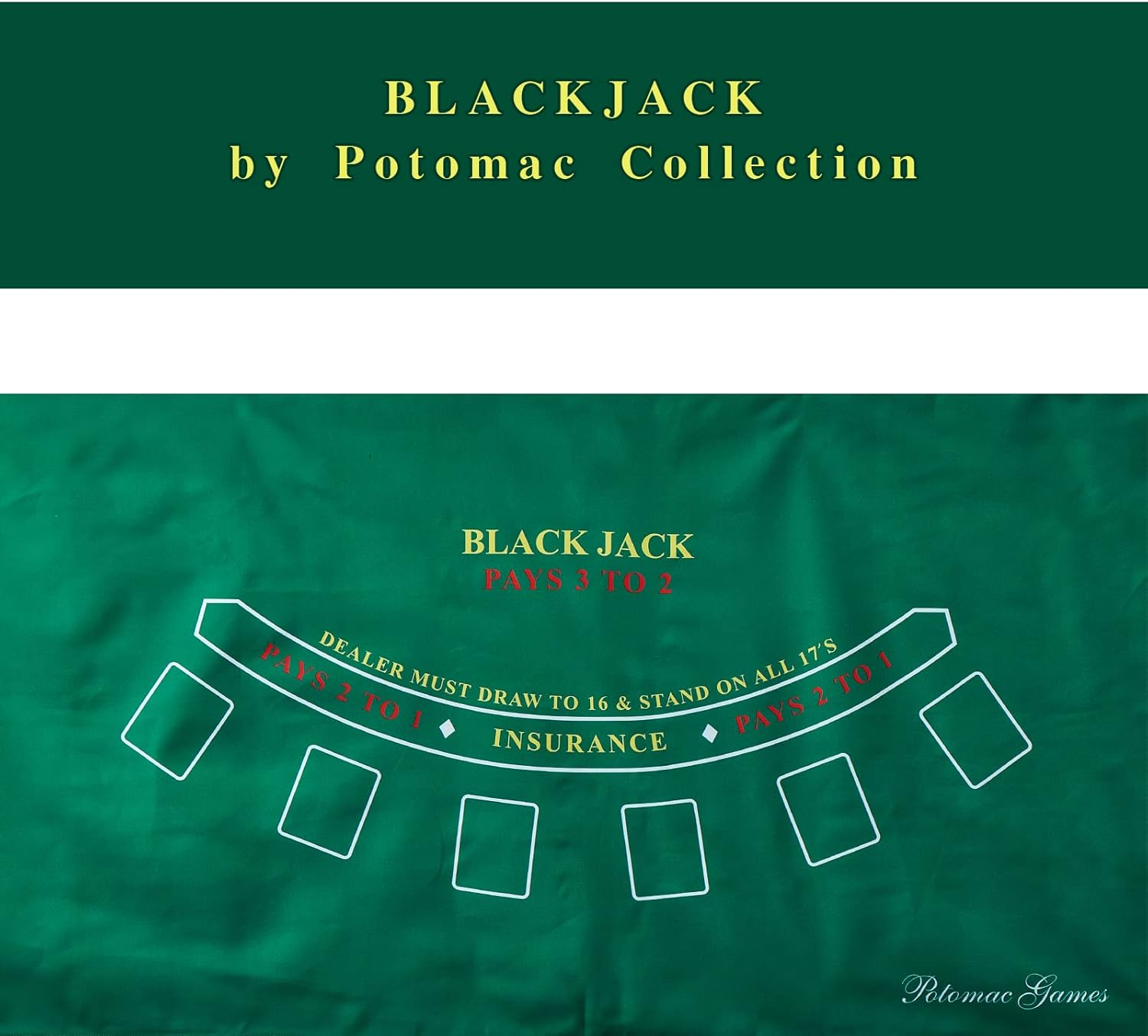 Blackjack and Poker Table Topper image number 1