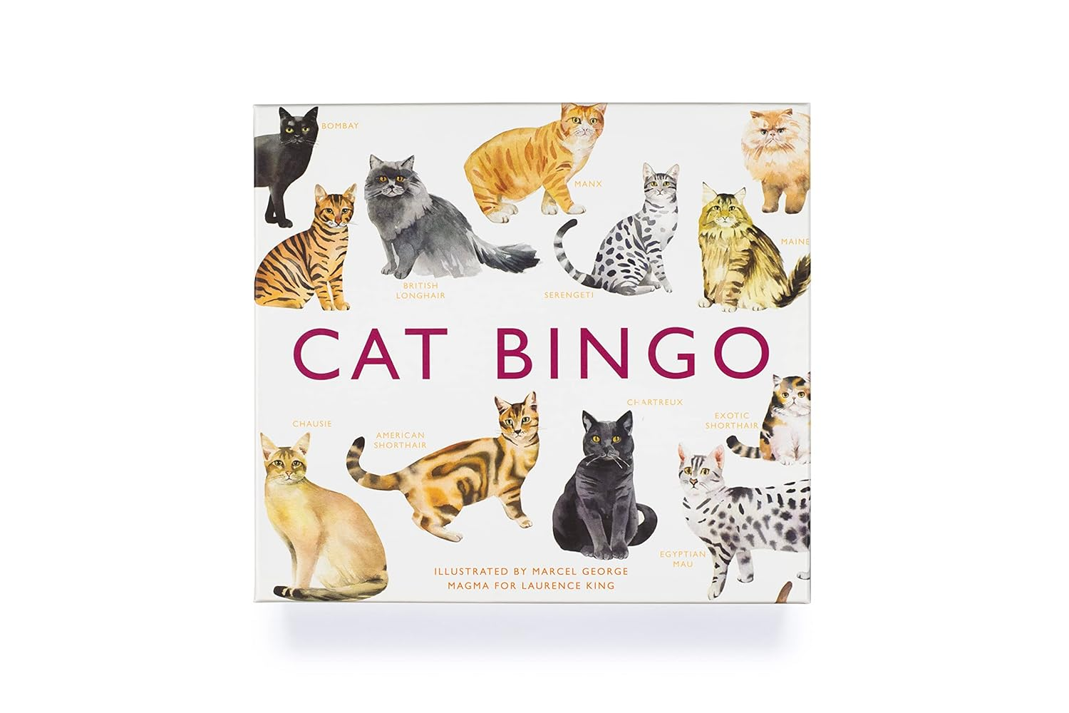 Laurence King Cat Bingo Game: 64 Breeds, Ages 6+ image number 6