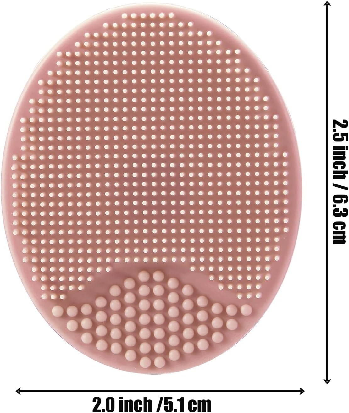 Pandaear Baby Cradle Cap Brush, Silicone Baby Bath Brush Massage Brush Set for Dry Skin, Cradle Cap, and Eczema, 4 Pack (Pink) image number 2