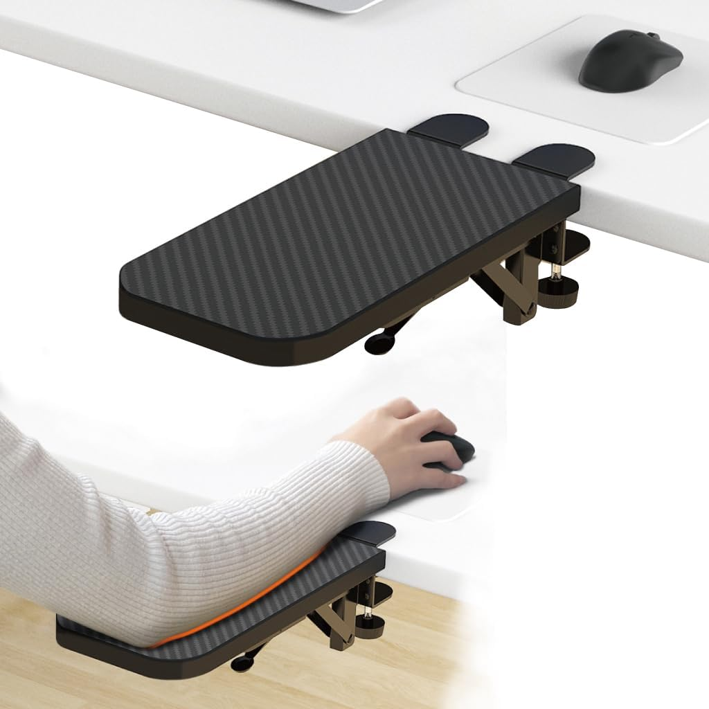 HONJIE Computer Arm Rest for Desk, Suitable for Office Desks, Sturdy Mouse Arm Support, Computer Desk Extender, Suitable for Home and Office