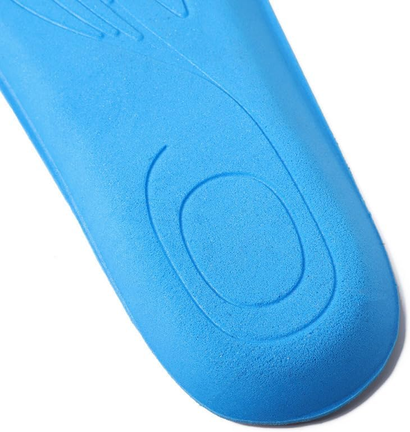 3 Pairs Comfortable Replacement Shoe Insole Inserts, Foot Massage Breathable Shoe Soles Relief Insoles for Working Daily Use (Blue, L) image number 4