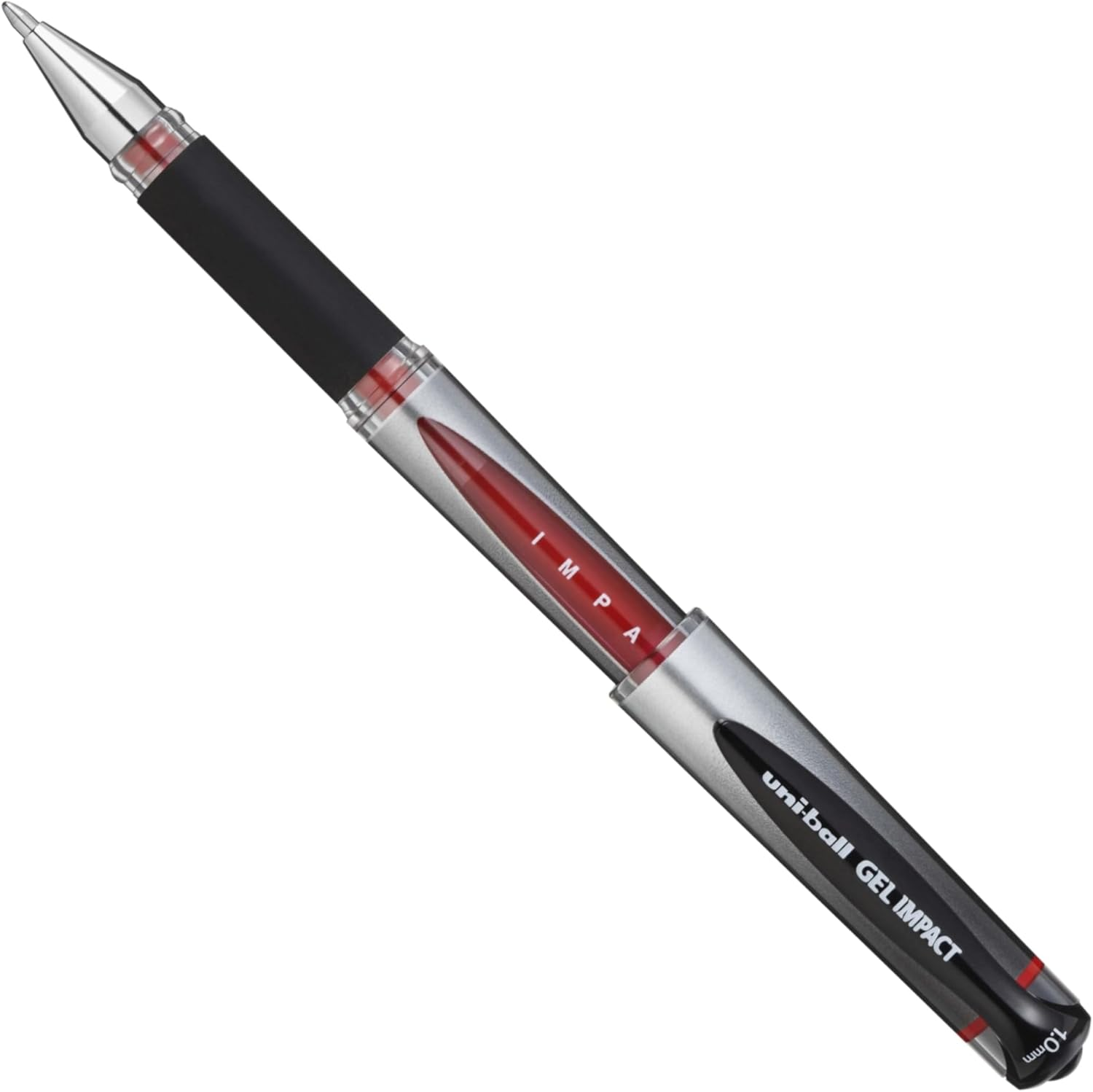 Uni-Ball 218990000 UM-153S Signo Impact Gel Pens with Rubber Grip, Black Gel, 1Mm Nib (Pack of 12) image number 2