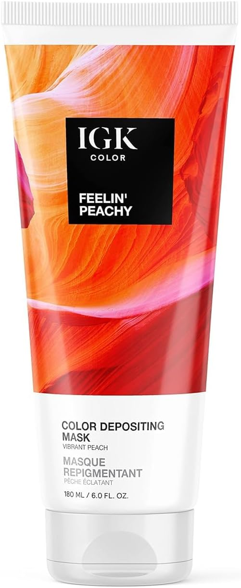 IGK Color Depositing Mask WILLIAMS BURGUNDY - Intense Burgundy | Conditioning + Hydrate + Shine | Vegan + Cruelty Free | 6 Oz