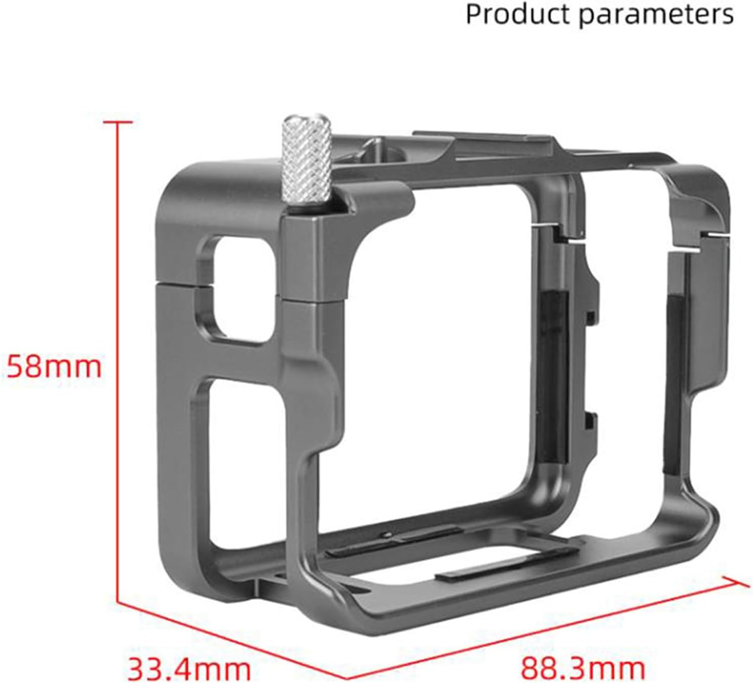 YUULNMOP Aluminum Metal Frame Cage Case for Insta360 Ace/Ace Pro Sports Camera,Vertical Horizontal Protective Frame Housing Sleeve with Double Cold Shoe for Video Light Microphone
