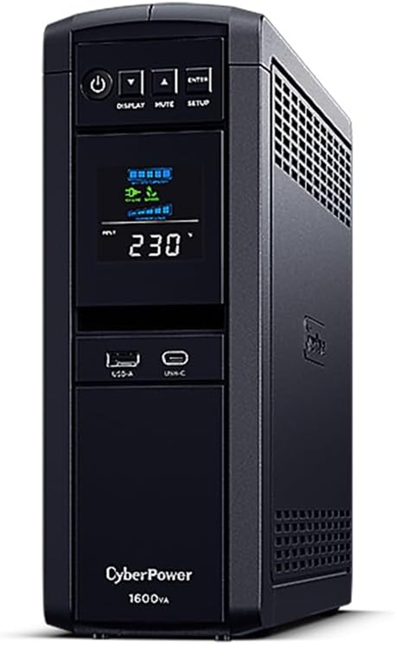 Cyberpower Systems PFC Sinewave Series 1600VA / 1000W Tower UPS (CP1600EPFCLCD)