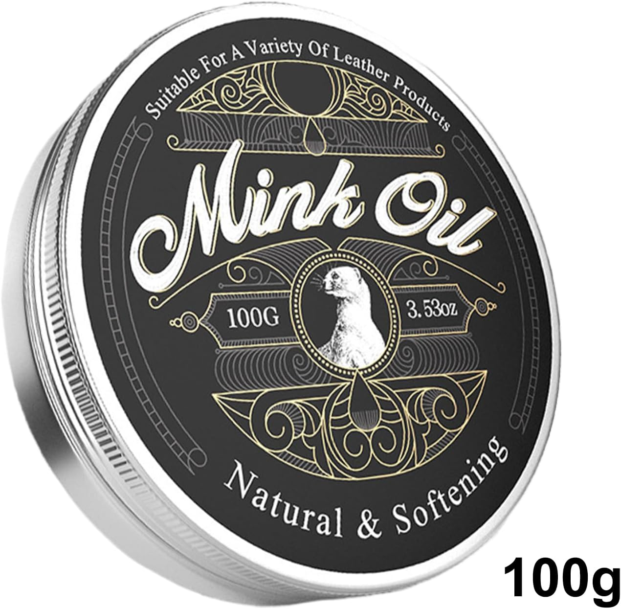 Mink Oil Paste | Leather Care Cleaner Conditioner - 100G All-Natural Paste, Soften and Restore for Boots, Shoes, Clothing, Furniture