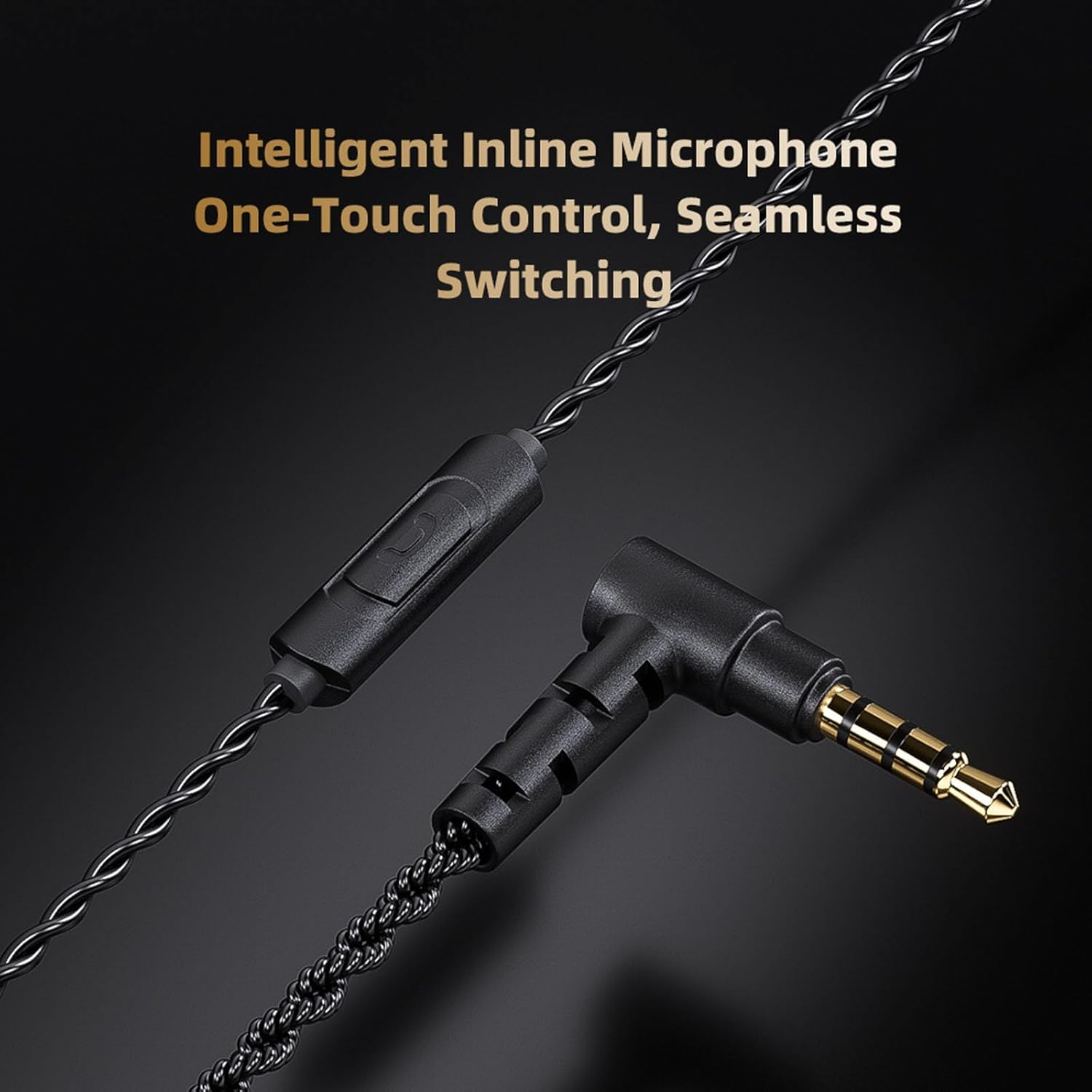 Gaming Earphones with Detachable 2-Pin Cable, Enhanced Bass for Immersive Sound - In-Ear Headphones for PC Gaming, Mobile Music, Travel