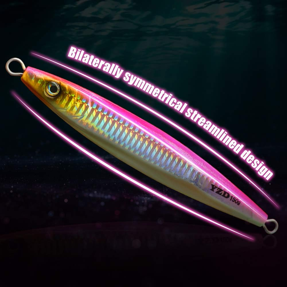 YZD Speed Vertical Butterfly Jig Saltwater Jigging Lures 150G/200G Deep Sea Jigs Fishing Lure Artificial Knife Metal Jig Hard Bait Boat Fishing Lure image number 3