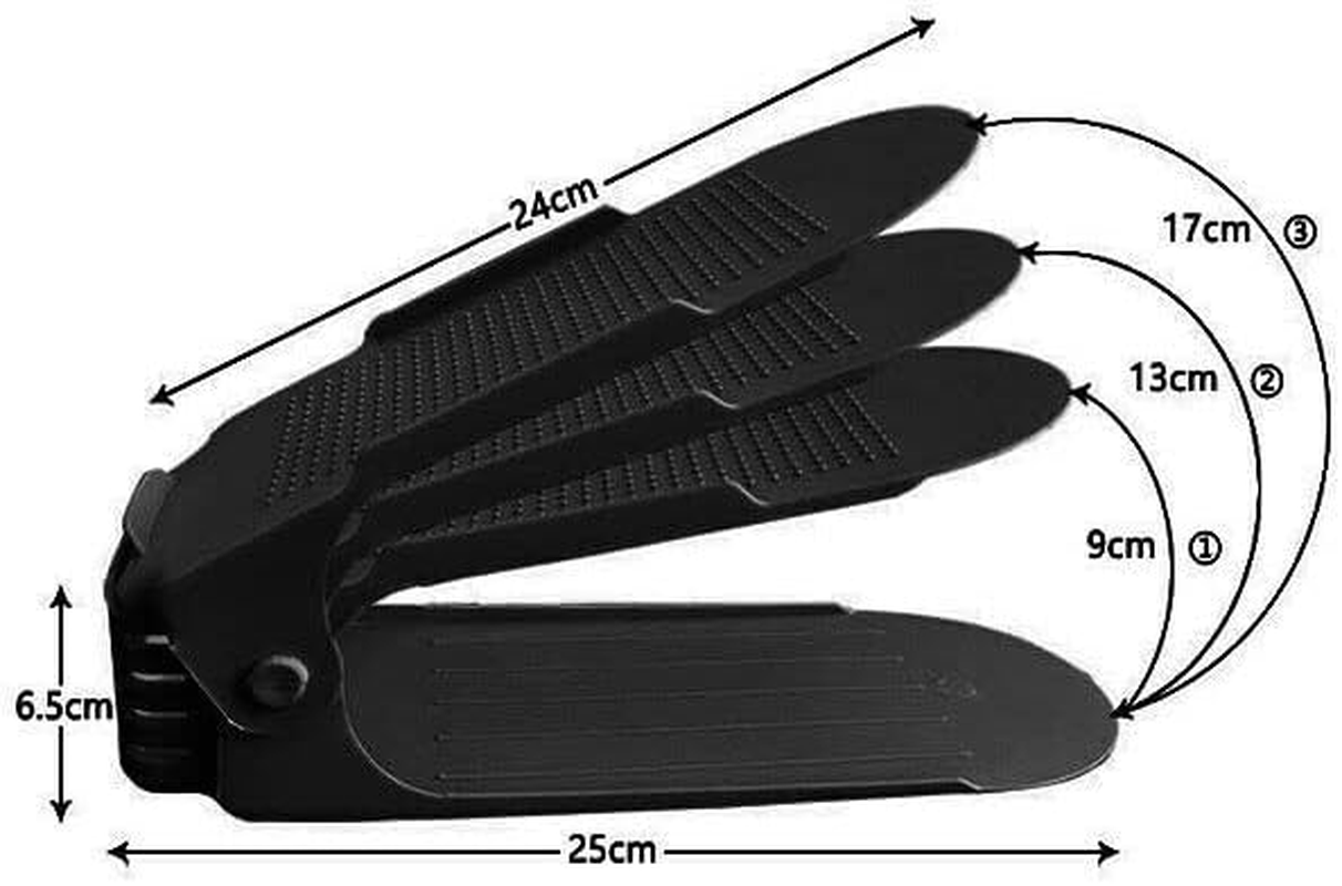 AIMALL 20X Shoe Slots Organizer, Shoe Rack Display Case Box Adjustable Slots Organizer Storage Holder,Double Deck Shoe Rack Holder for Closet Organization - Pink image number 5