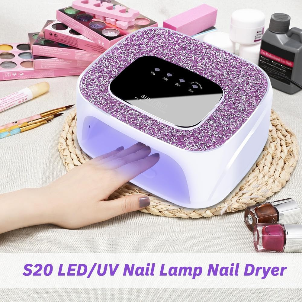 UV LED Nail Dryer,Yakiter 168W 2 in 1 LED/UV 36 Leds Nail Dryer,4 Timer Settings, Automatic Sensor for Hands & Feet Nail Salons and Homes image number 6