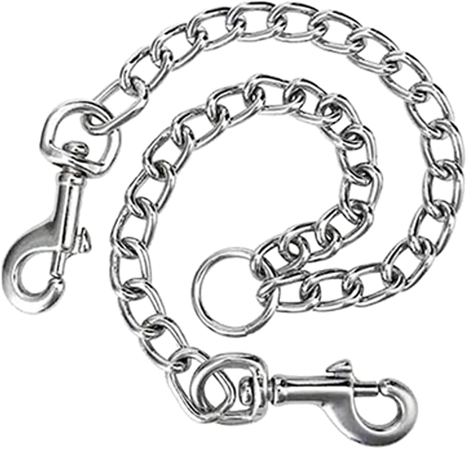 LERTREEUK Double Lead for Dog, Stainless Steel, 2 Way Chain, Double Dog Coupler, 50 Cm image number 1