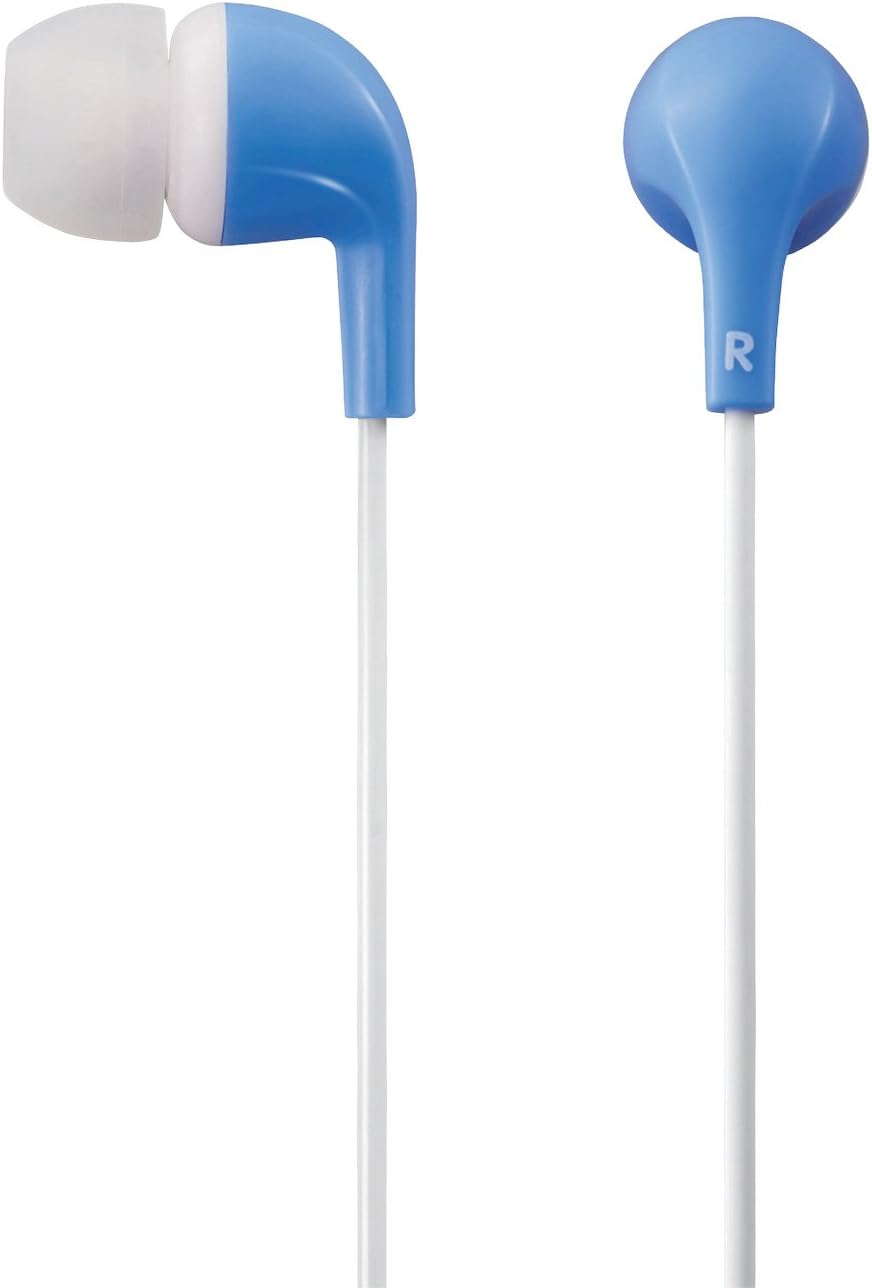 Elecom EHP-CN300ABU1 Stereo Headphones, Canal, CN300, Balanced Sound Quality and Crisp Bass, Blue