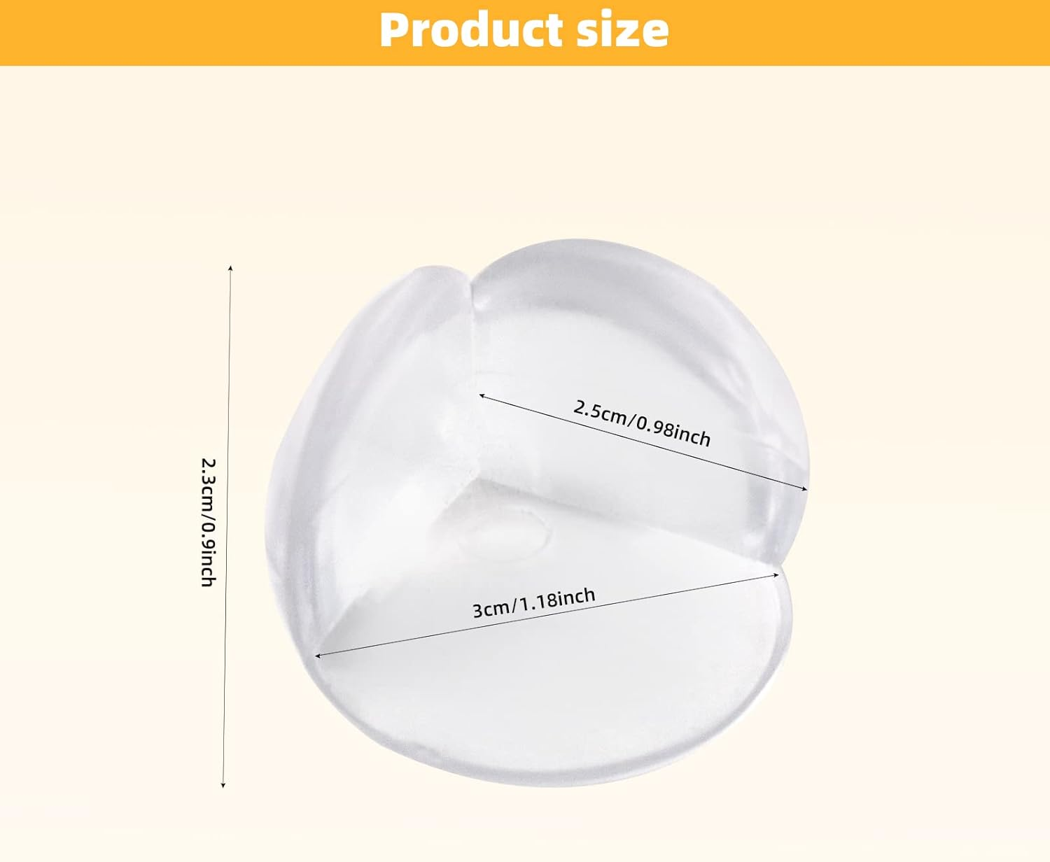 ZHIYE Corner Protectors for Kids, 22 Pcs Clear Baby Proofing Corners Child Safety Corner Guards with Strong Acrylic Adhesive for Furniture against Sharp Corners image number 6