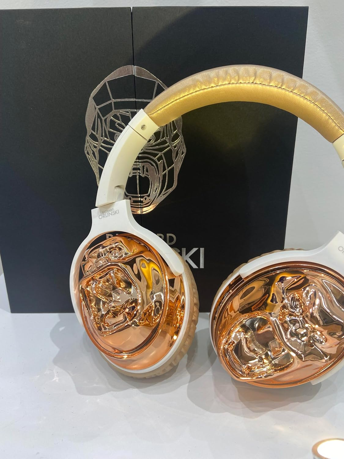 ORLINSKI CAQKON1001-660-V2 2025 Bluetooth Headphones, 40 Mm Speaker, Pink/Gold, 6 Hours Battery Life, Bluetooth 5.1 image number 3