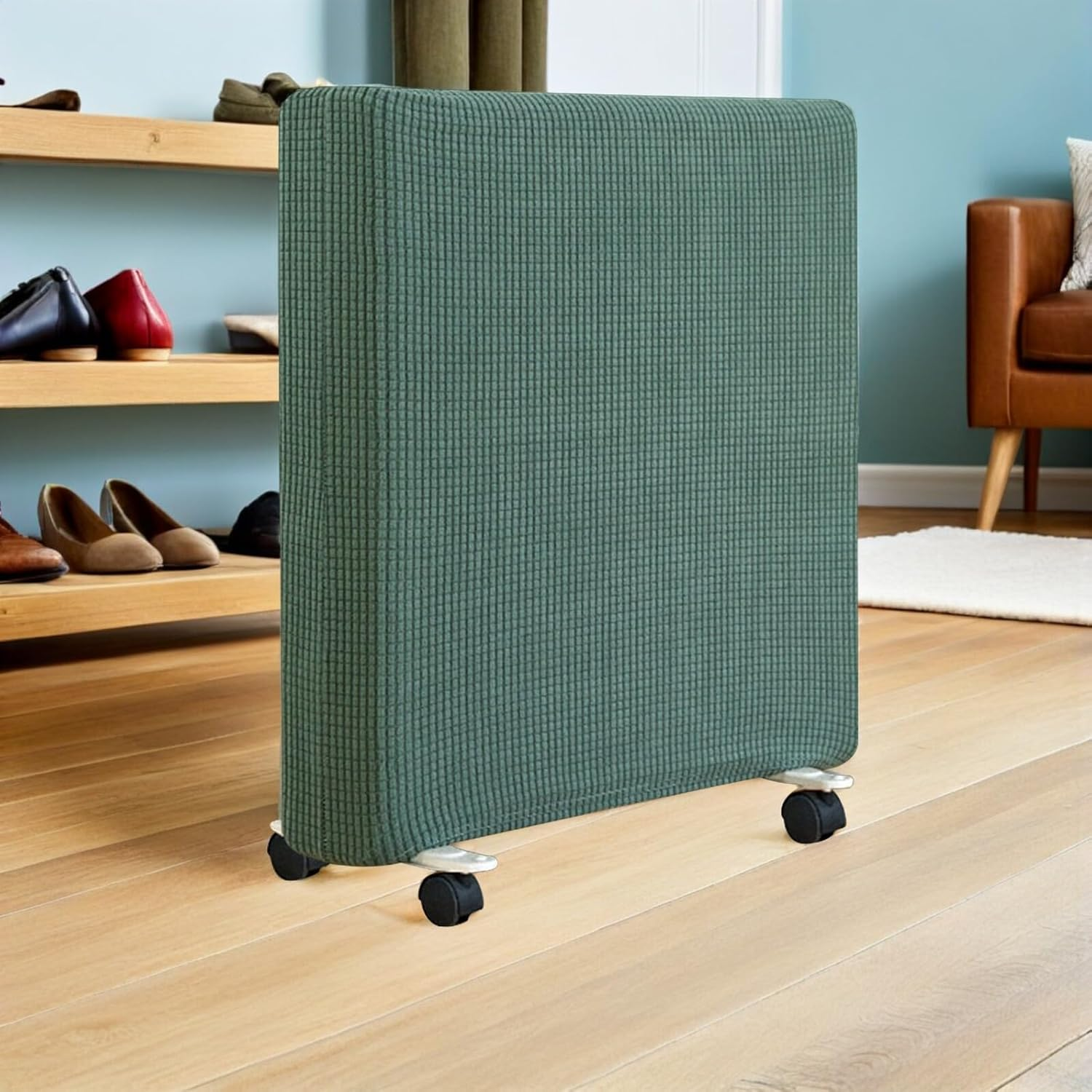 LALAFINA Washable Matcha Green Radiator Cover for Heater Breathable Dustproof Indoor Heater Dust Cover Lightweight Portable Protective Screen Easy to Clean and Store Large for Home Use image number 4