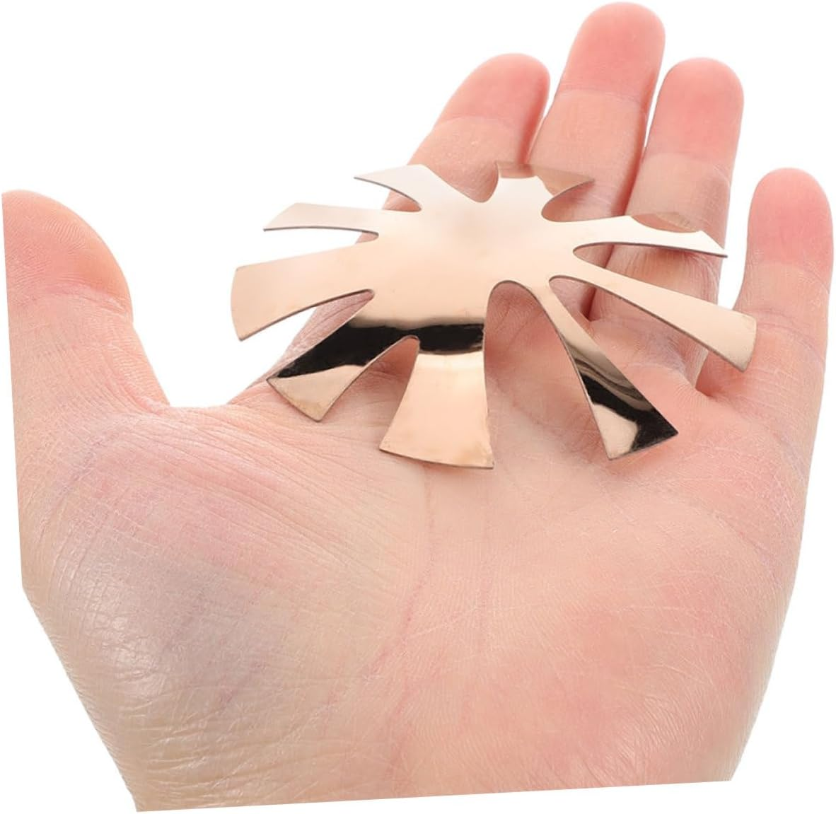 PENIKOKO 2Pcs French Manicure Guide Nail Shape Tip Tool V Shape Metal French Tip Guide for Home Nail Art Trim image number 3