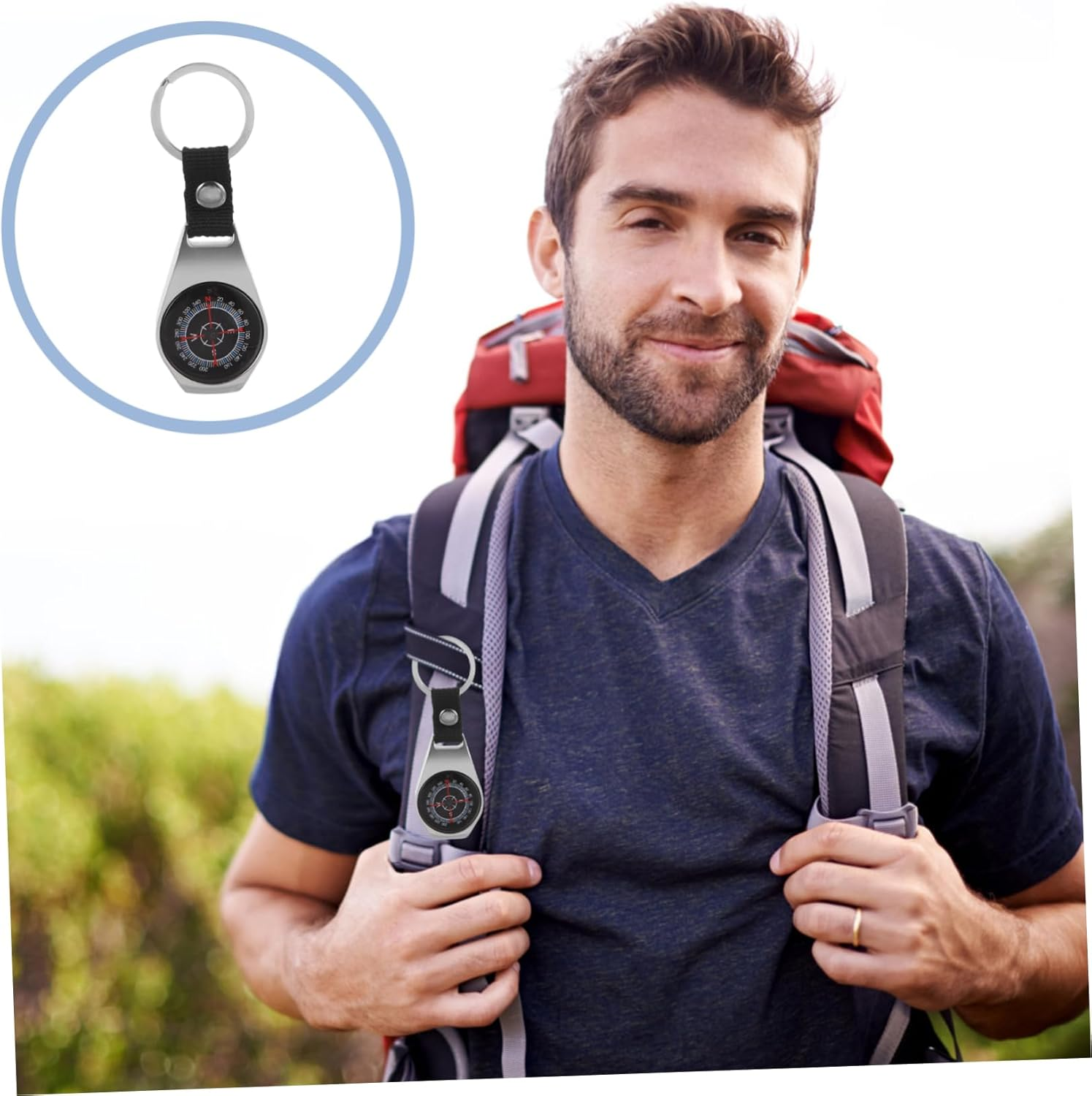 KICHOUSE 2Pcs Pocket High Precision Outdoor Navigation Tool for Camping Hiking and Survival image number 5