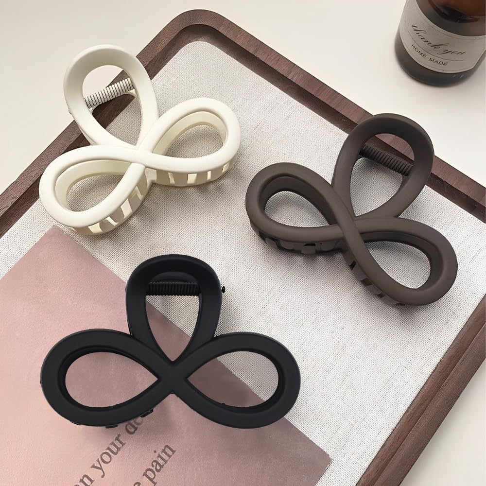 Pack of 3 Hair Clips Medium Eight Figure Hair Clip Medium Eight Figure Hair Clips Women Hair Clips Women'S Thin Hair Hair Clip Fine Hair for Women Girls image number 4