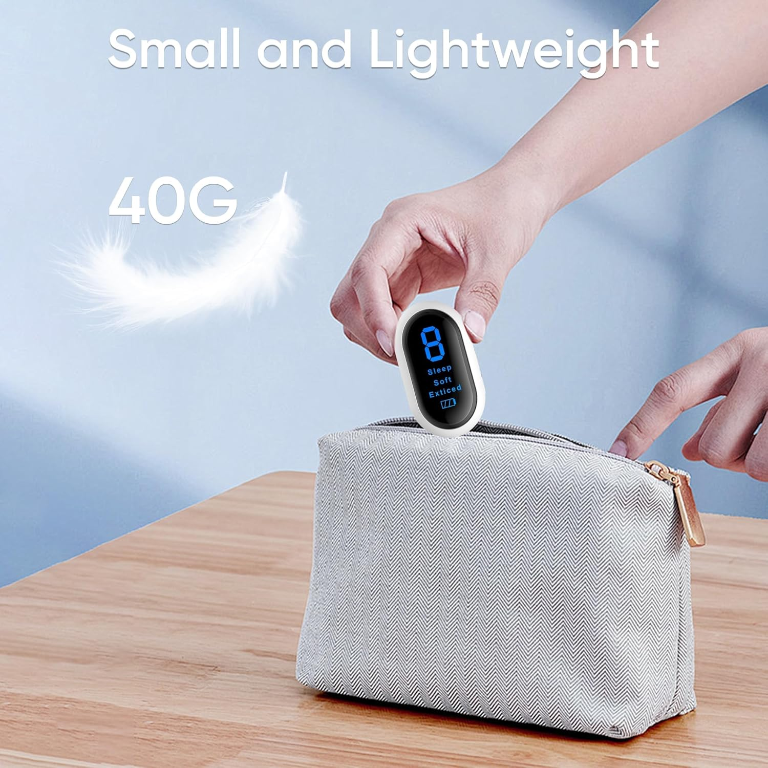 Sleep Aid Device, 3 Modes&9 Gears Sleep Instrument Anxiety Relief for Adults Calm, Type-C Rechargeable Microcurrent Holding Portable Sleep Aids, Improve Deep Sleep, Easy to Carry image number 3