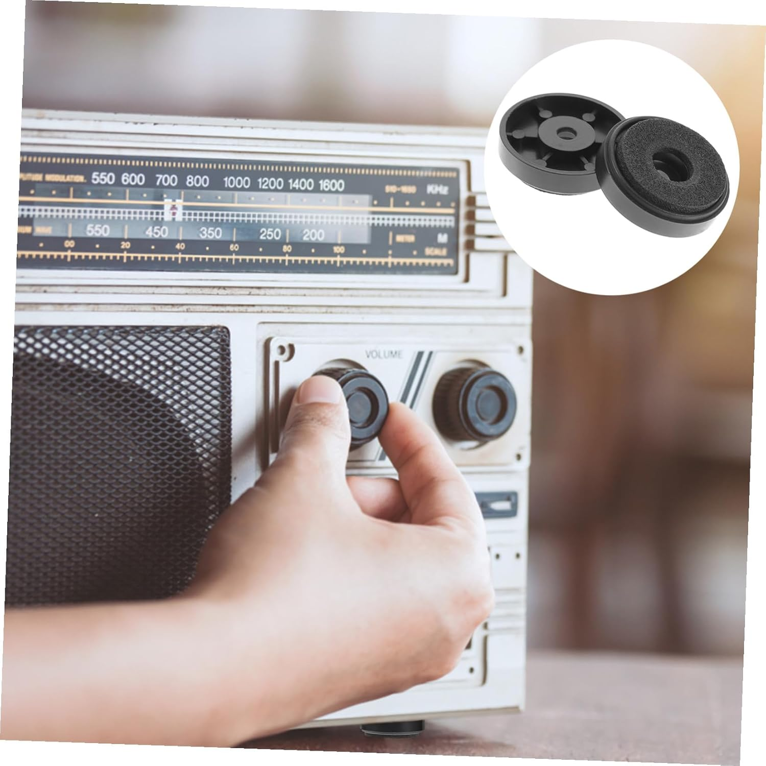 YOSADIER 10Pcs 30X8Mm Speaker Isolation Pads and Subwoofer Feet Set, Foam Vibration Damping Pads for Turntable Stand and Audio Equipment, Hifi Speaker Shock Absorption Accessories for Home Theater image number 6