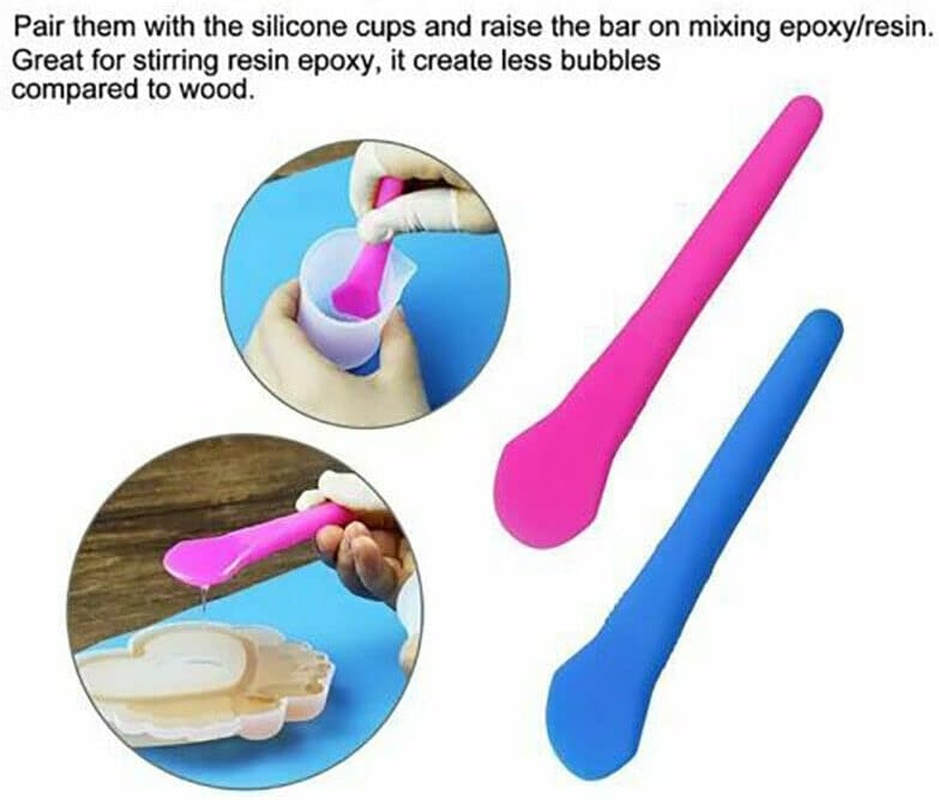 AIMALL 36PCS Silicone Mixing Cups for Resin Casting UV Epoxy Jewellery Mold Tool Set with Precise Spout for DIY Craft Measuring and Pouring image number 5