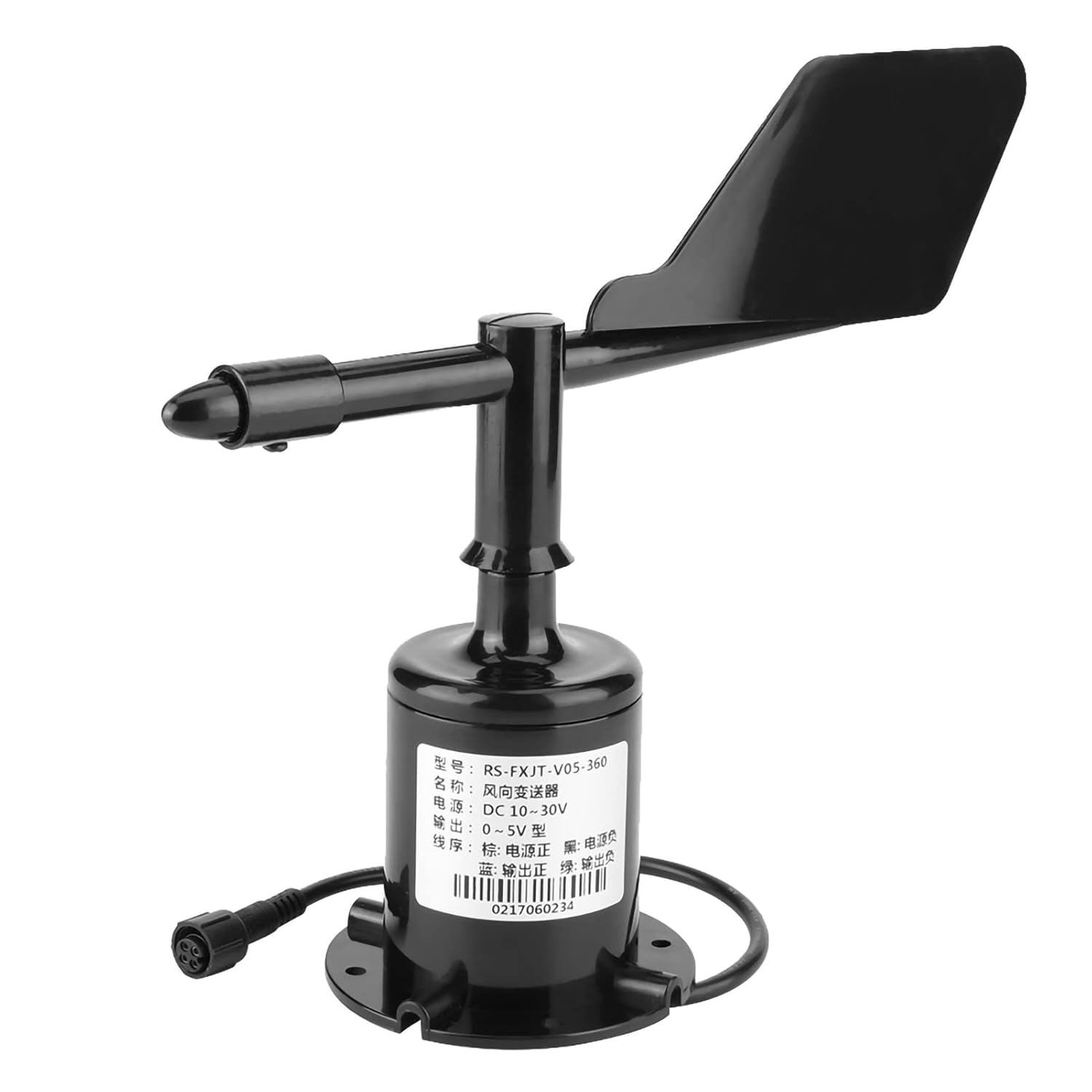 Output 0-5V 360&deg; Anemometer Wind Direction Sensor with Polycarbonate Housing image number 6