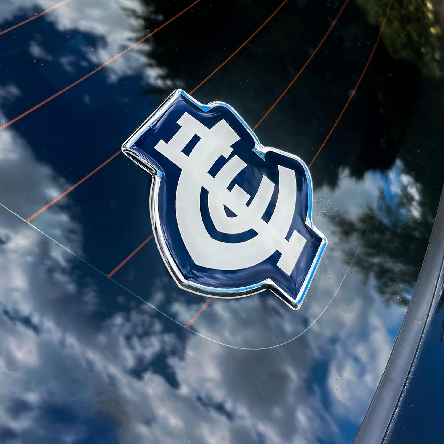 Fan Emblems Carlton Blues Lensed Chrome AFL Supporter Logo image number 5