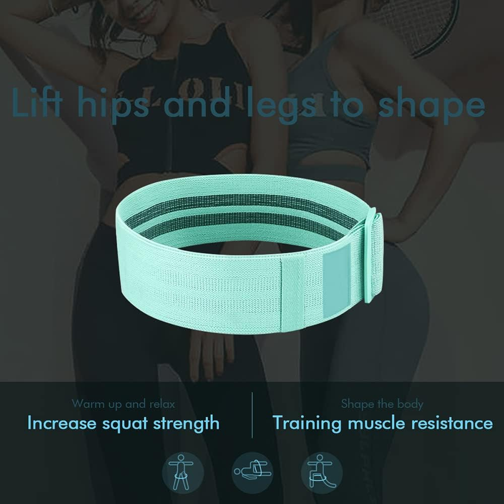 3PCS Adjustable Length Bands Resistance Bands Set Exercise Bands for Legs HIPS and Glutes Non Slip Exercise Loop Bands Suit for Everyone image number 3
