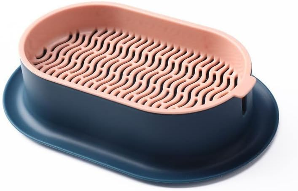 Cat Grass Planter Plastic Grass Box for Indoor Cat Grass,Practical Soil Free Growing Containers (Pink2) - Pink1 image number 4