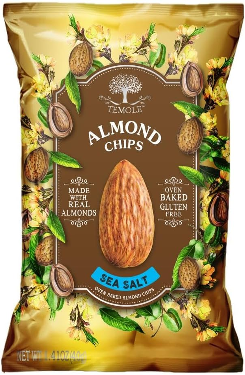 Temole Sea Salt Almond Chips 40 G (Pack of 6)
