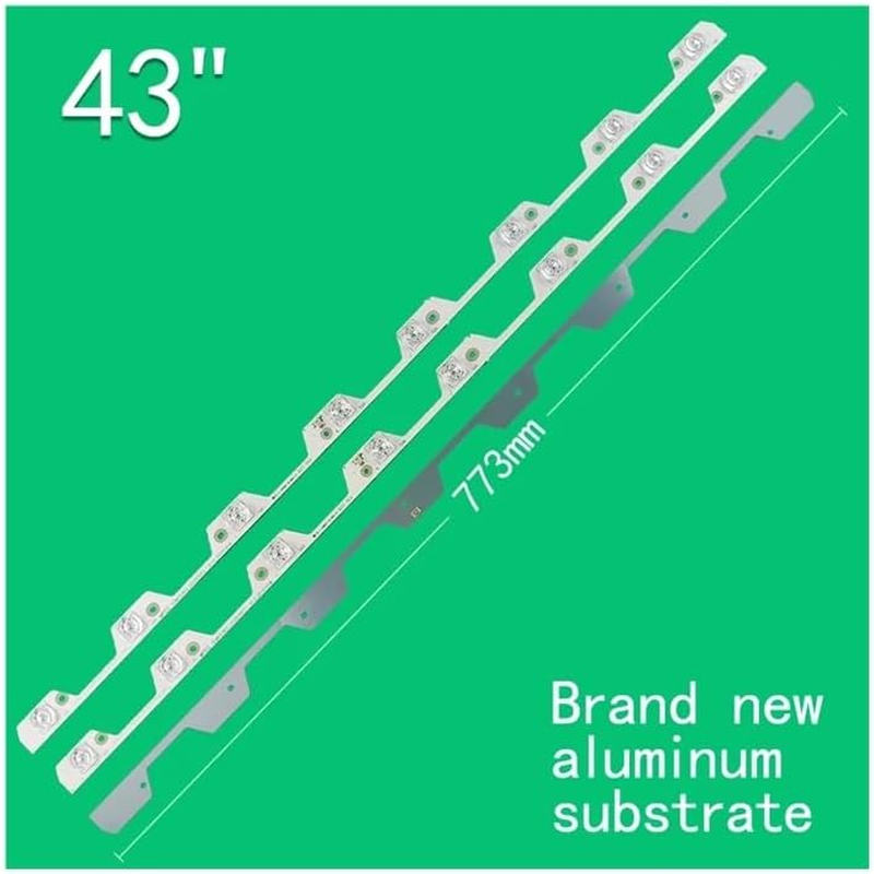 4Pcs=1Set 8Leds 6V 772Mm Suitable for 43 Inch LCD TV OEM43LB02_LED3030F2.1_V1.0 4C-LB4308-ZM2 43UP130 LVU430ND1L AD9W00 image number 5