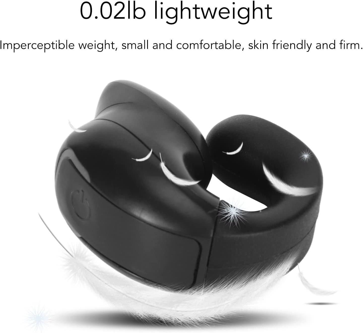 Eosnow Leakproof Wireless Earbud, Ergonomical Design, IPX4 5.3 Single Earpiece with Hifi Stereo Surround Sound, One Control, 13MM Film Loudspeaker (Black) - White image number 7