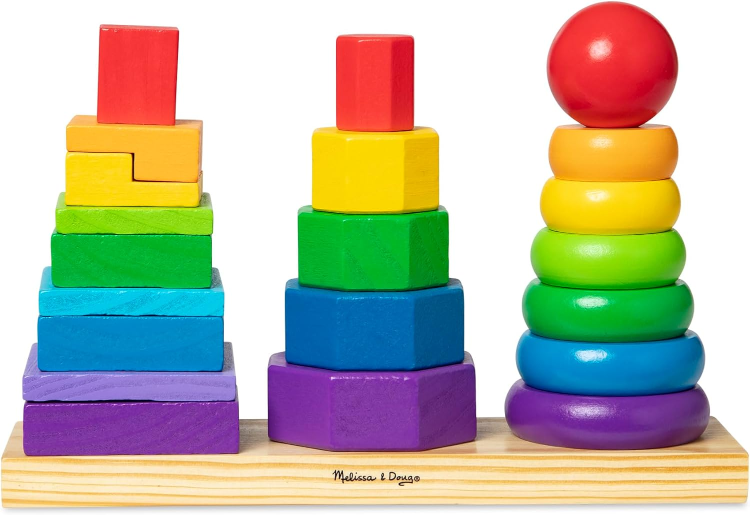 Melissa and Doug - Geometric Stacker image number 5