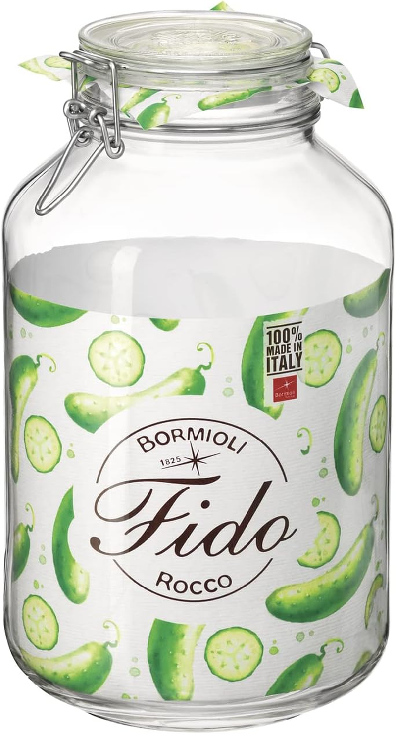 Bormioli Rocco Fido Jar with Clear Lid, 4.0 Litre Capacity image number 2