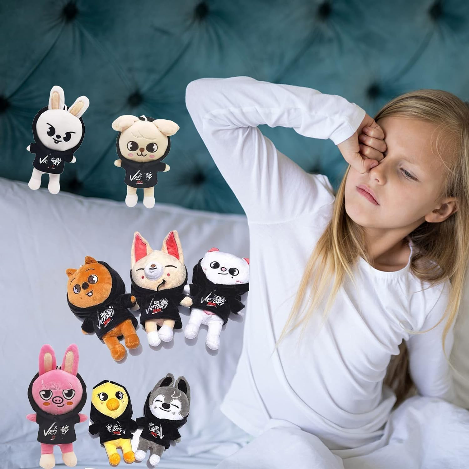 Cute Stray Kids Plush,9.8In Kawaii Skzoo Plush Toys,Creative Soft Stuffed Cartoon Plush Toy Gift Toys for Kids Fans (Puppym) - Bbokari image number 5