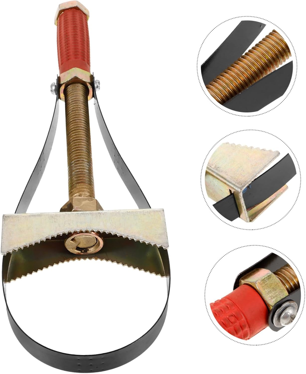 GARVALON Automotive Oil Filter Wrench Steel Belt Tool Filter Replacement for Cars image number 5