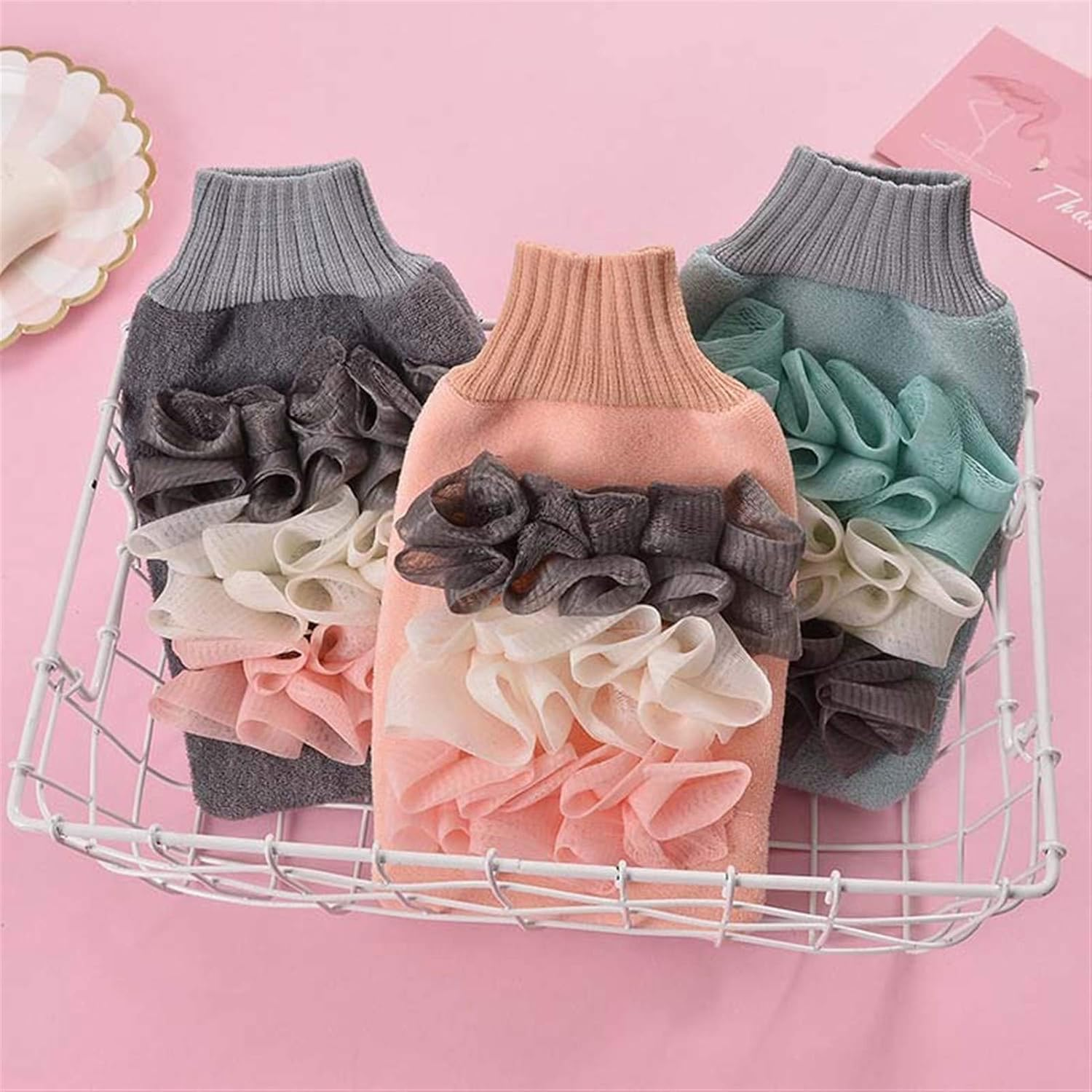 Back Scrubber for Shower Extended Body Scrubber Body Brush 2 in 1 Exfoliating Brush Strong and Sturdy Shower Brush，Rich in Bubbles, Exfoliating, Suitable for Adults and Children(2Pcs) XIAOYU image number 3