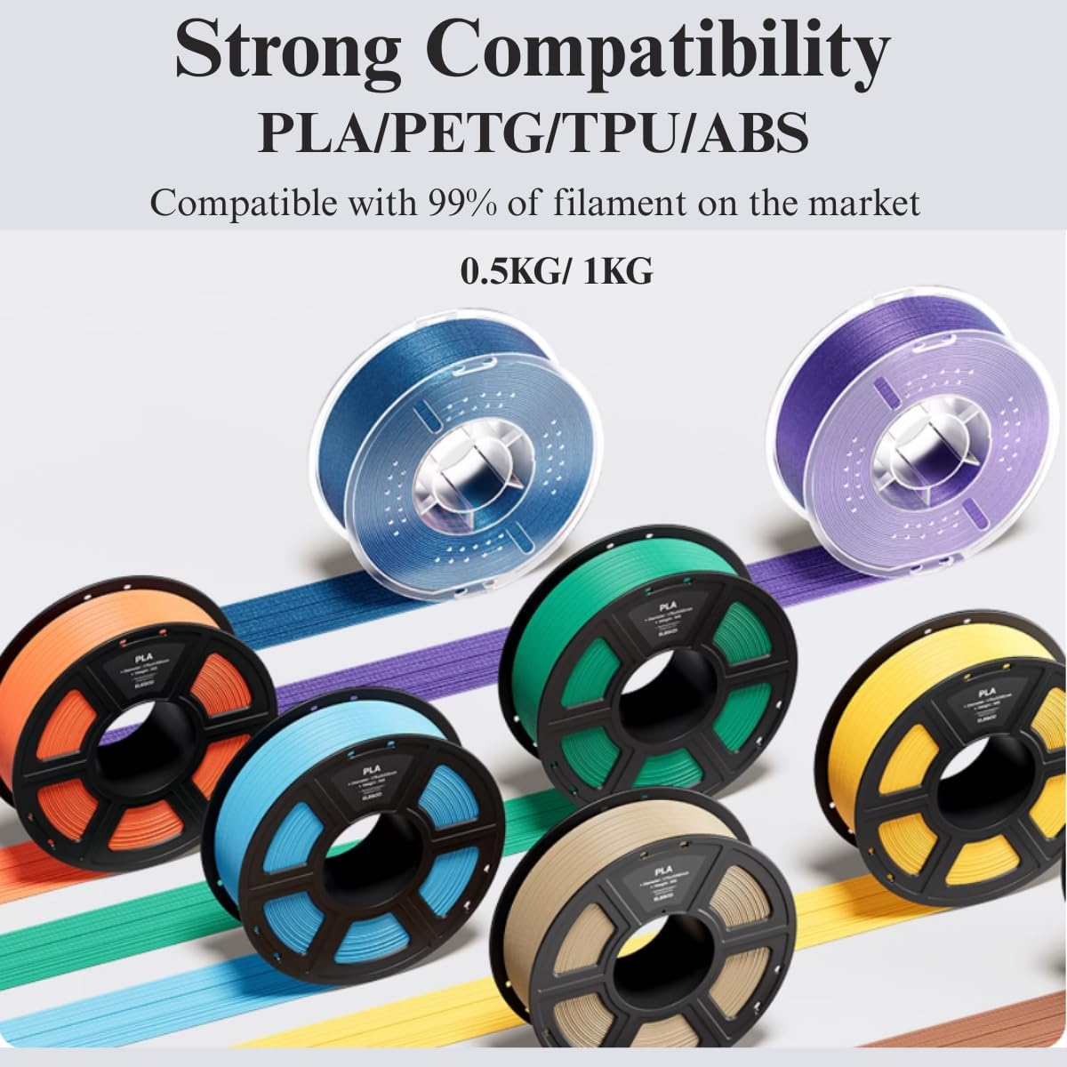 YLRR Airtight Container for 3D Printing Filament, Filament Dry Storage, Filament Dryer for 3D Printing Filaments with Desiccant &Label+1 Marker Pen, Water-Proof and Dust-Proof 4.0L- 4 Pack image number 2