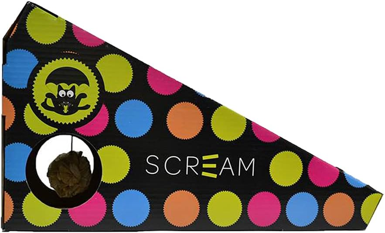 SCREAM Incline Cat Scratcher (48X20X25Cm), Multicolour, 48X20X25Cm image number 2