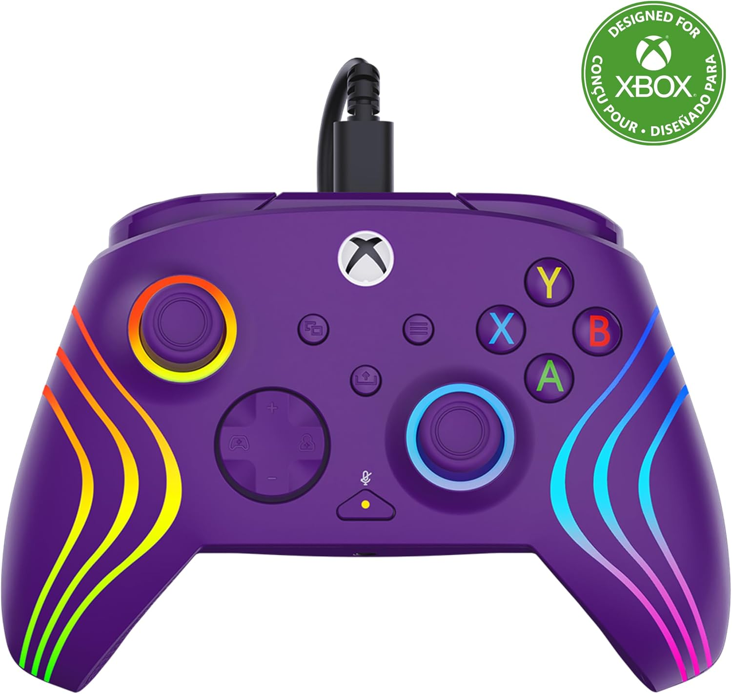 TB XB Afterglow Wave Wired Controller for Xbox + Hair Purple - Grey image number 3