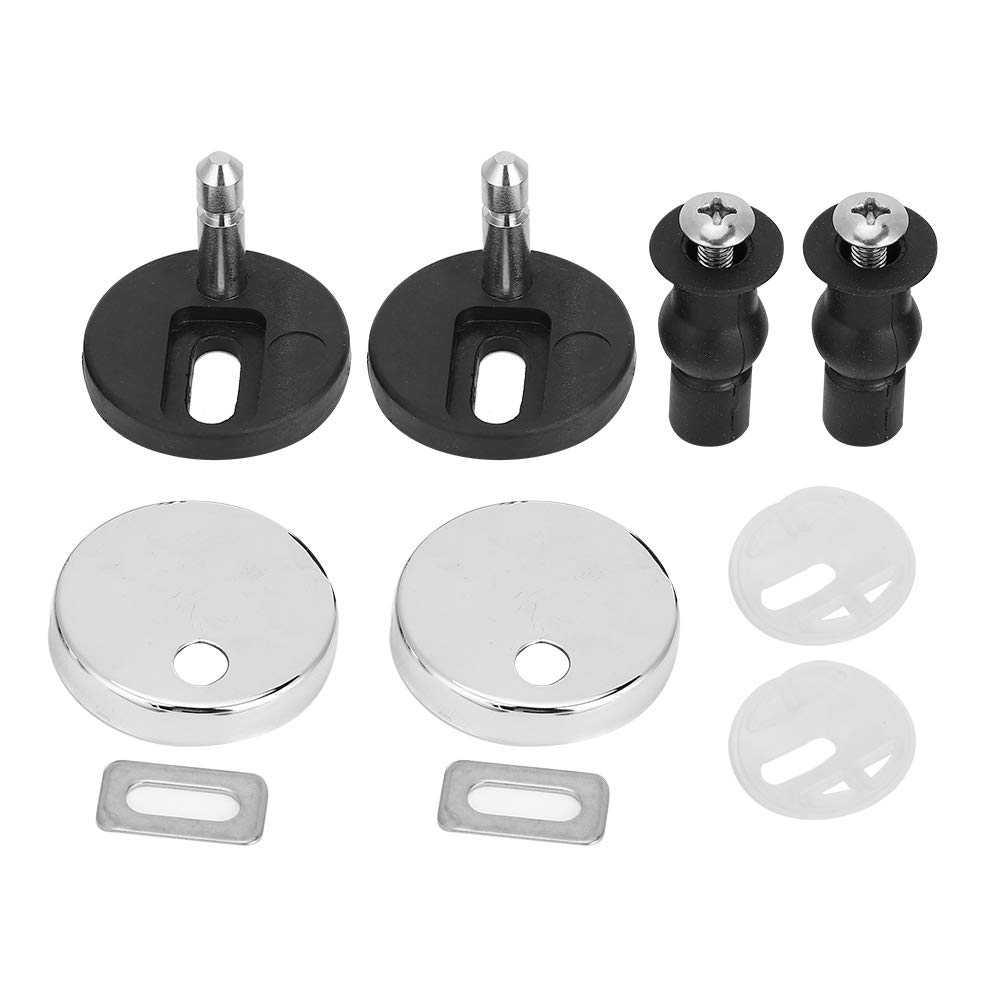 Yosoo Universal Toilet Seat Hinge Bolt Screw for Top Mount Toilet Seat Hinges, Expanding Rubber Top Nuts Screw Accessories, Toilet Seat Hinge Replacement Parts for Home Bathroom (Two Buckle) image number 6
