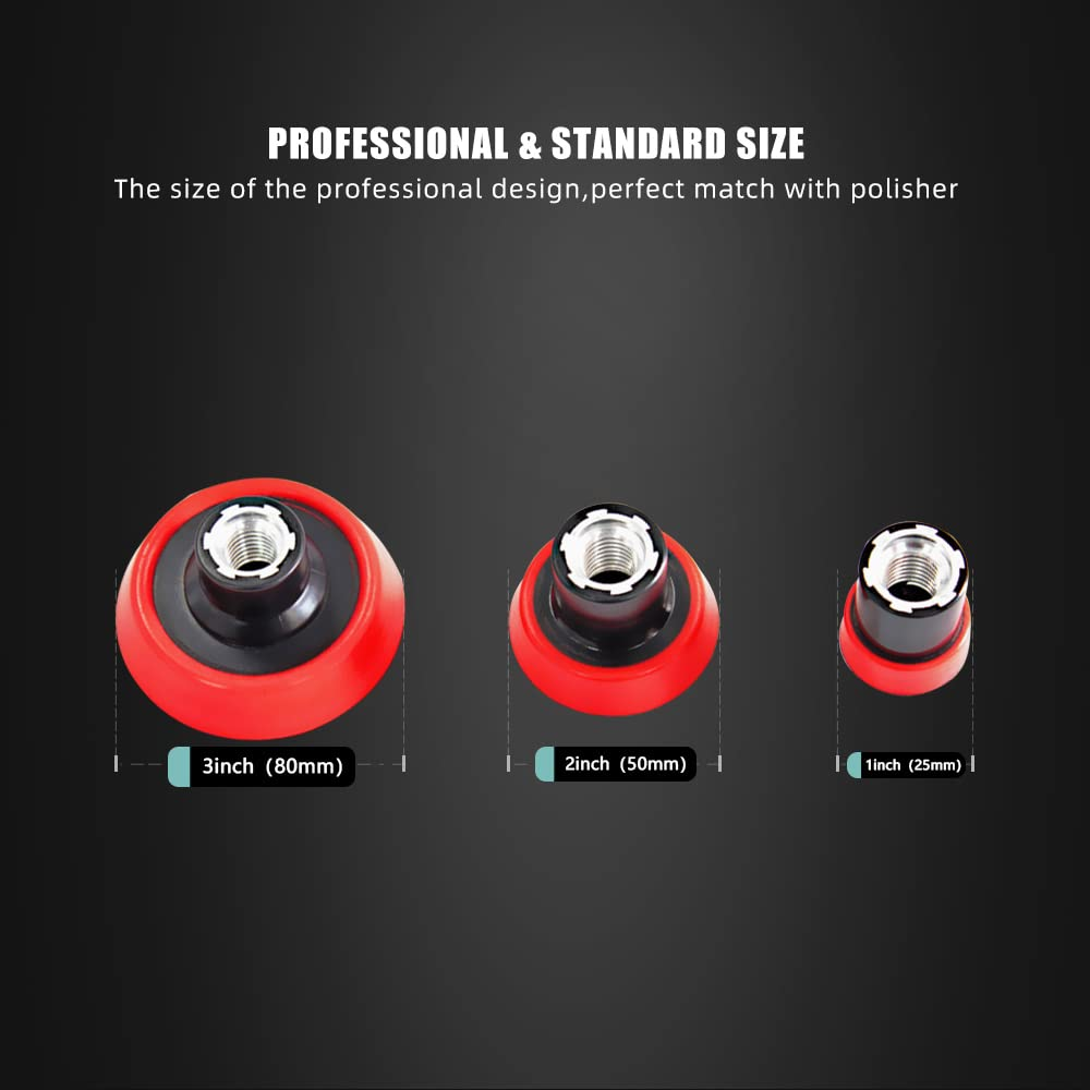 SPTA Mini Polishing Pads, 25Mm 50Mm 80Mm Detailing Polishing Pads Car Detailing Kit Vehicle Buffing Pads Preserving Wax & Polishing Pads Paint Polishing Applicator (32Pcs) for Mini Polisher -XBP123M58 - 28Pcs image number 5